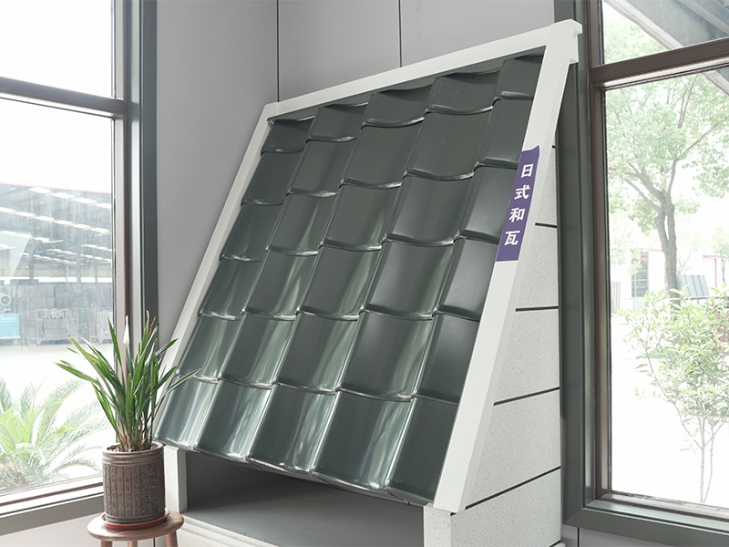 کاشی سقف فلزی به سبک ژاپنی منگنز آلومینیوم آلومینیوم